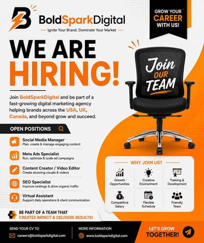 We're Hiring. Join the BoldSparkDigital Team!