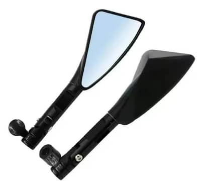 bike fancy side mirror in black 