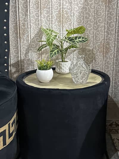 Pair of coffee chair with table