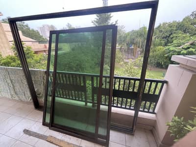 Full iron window gril and aluminium frame and window.