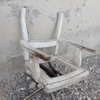 Wooden Revolving Office Chair Frame – Solid Wood – For sale