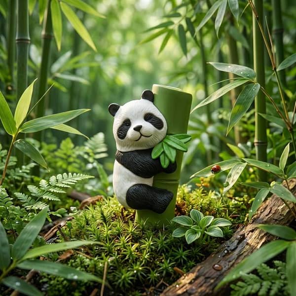 Universal Panda Resin Character Decoration Accessories For Car