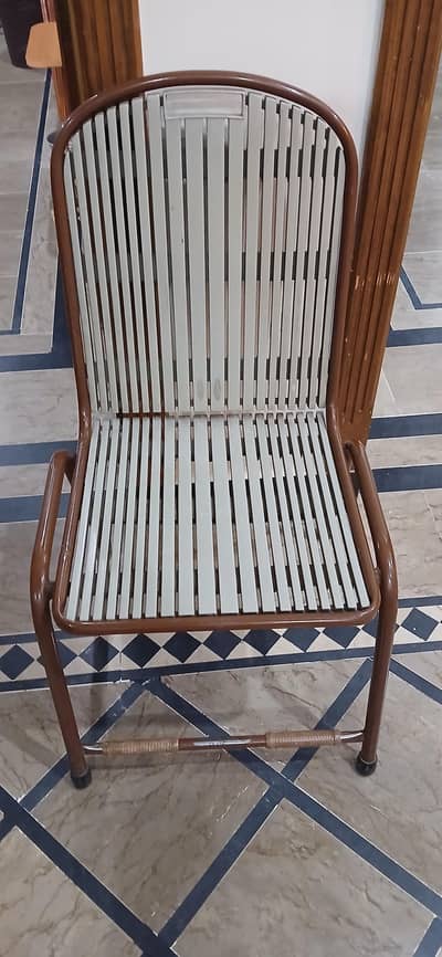 Iron chair and table