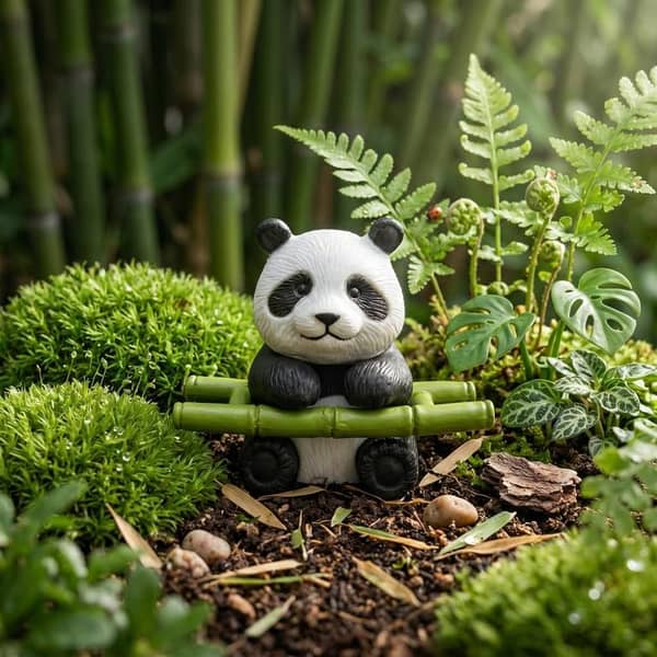Universal Panda Resin Character Decoration Accessories For Car