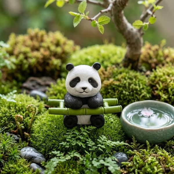 Universal Panda Resin Character Decoration Accessories For Car