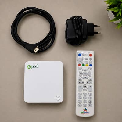 UNLOCKED PTCL Android TV Box YouTube Netflix , Remote + HDMI + Adapter