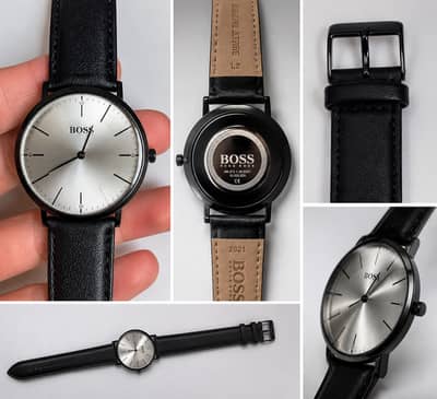 Hugo Boss Original Men’s Watch – Like New – Genuine Leather Strap