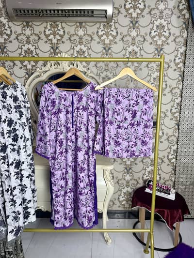 Purples dress causal wear
