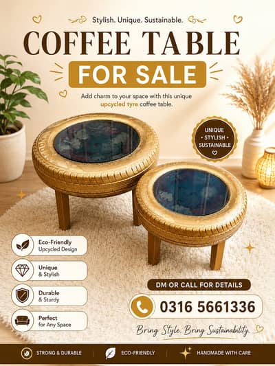 Perfect coffee table Handmade