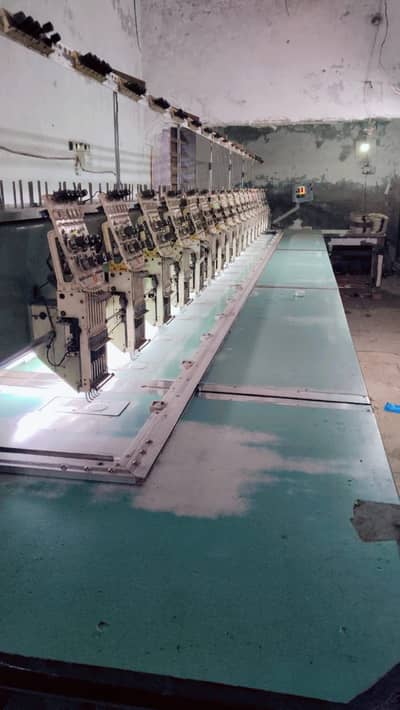 Tajima 18 head embroidery machine