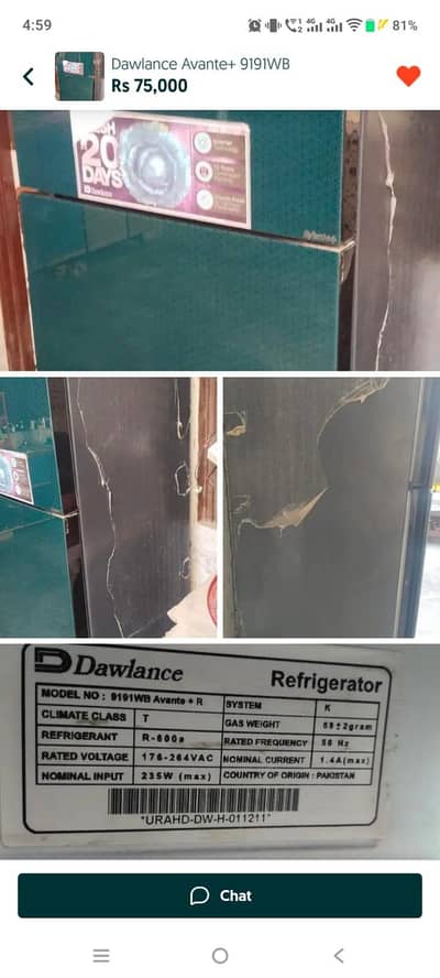 Dawlance Avante+ 9191WB
