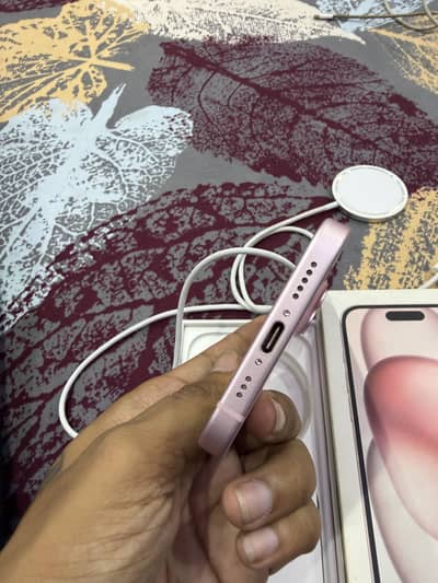 Apple iPhone 15 available for sale in beautiful Pink color.