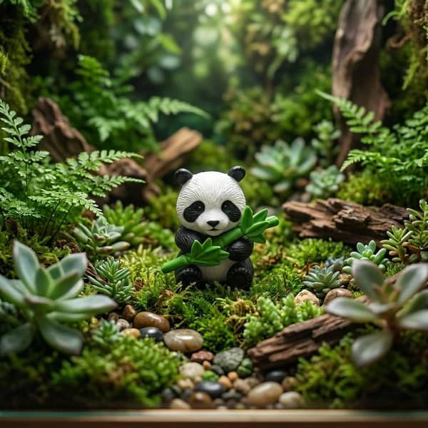 Universal Panda Resin Character Decoration Accessories For Car