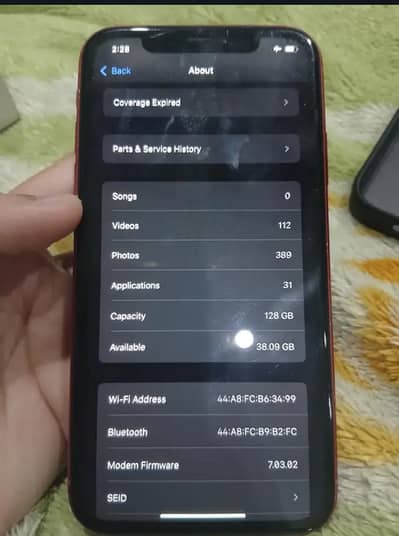 I PHONE XR 128 GB FACTORY UNLOACK E SIM SOPTED