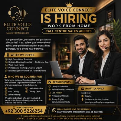 WORK FROM HOME CALL CENTRE SALES AGENTS | CALLING AGENTS REQUIRED JOBS
