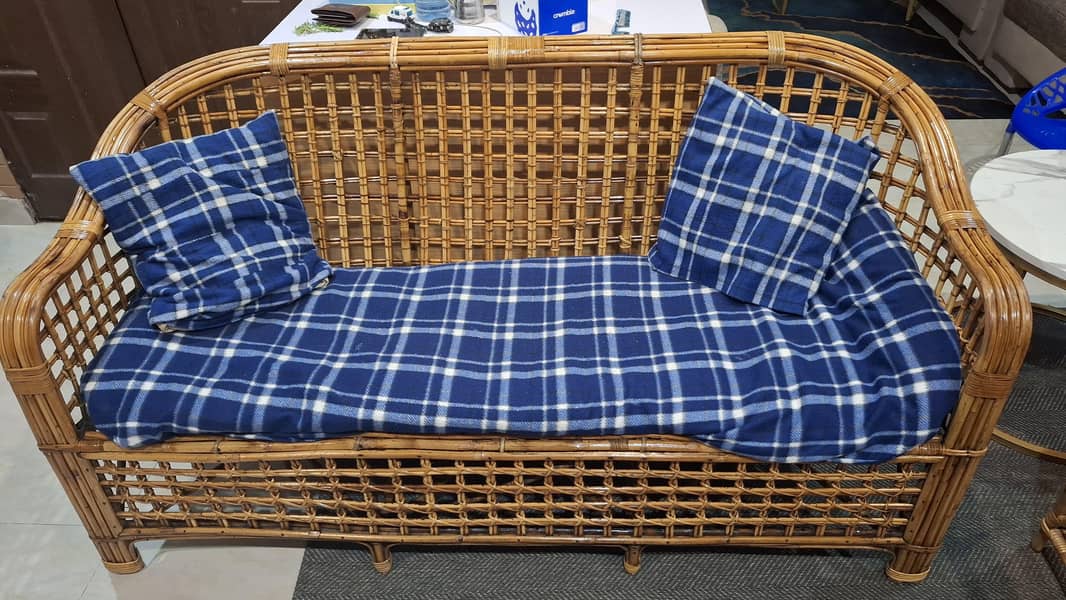 cane sofa set 3