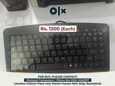  Brand New Compact Mini Wired USB Keyboard for Sale! 