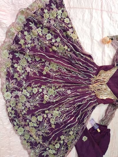 Fancy Dress-Gown/ Purple / 2pc / J. -Small