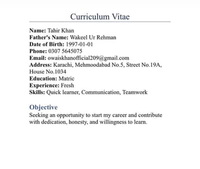 Job need urgent