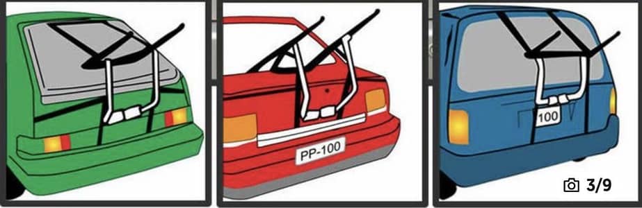 Imported bicycles car carriages Rack