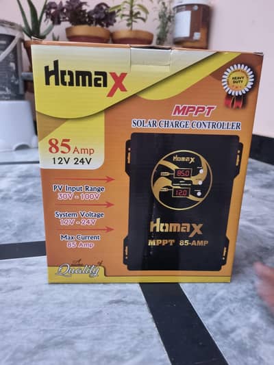Homax MPPT 85A Solar Charge Controller | 12V/24V | Brand new