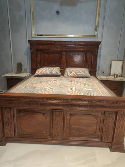 Full Size Bed + 3/2/1 Sofa Set + 2 Chairs + 1 Coffee Table