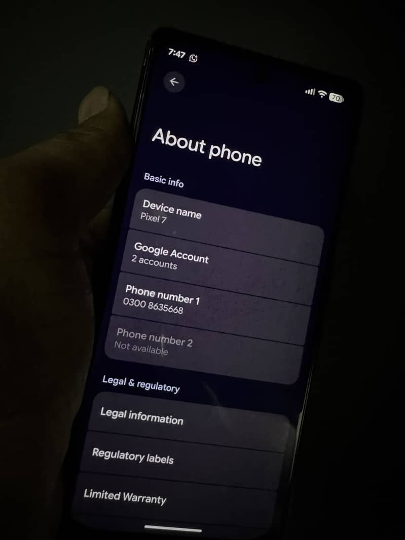 Google Pixel 7 4