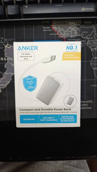 Anker Nano Power Bank (10K, 45W, Built-In Retractable USB-C Cable)