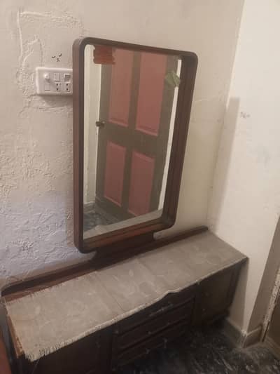 wooden mirror used