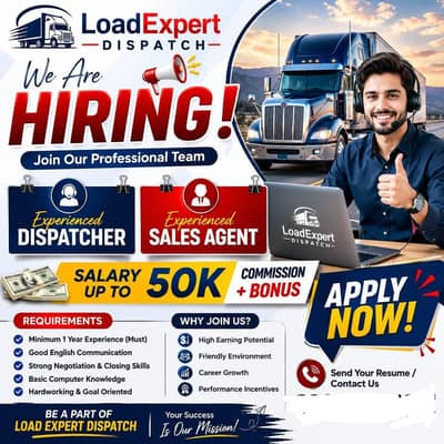 Load Expert Dispatch is Hiring – Truck Dispatcher & Sales Agent