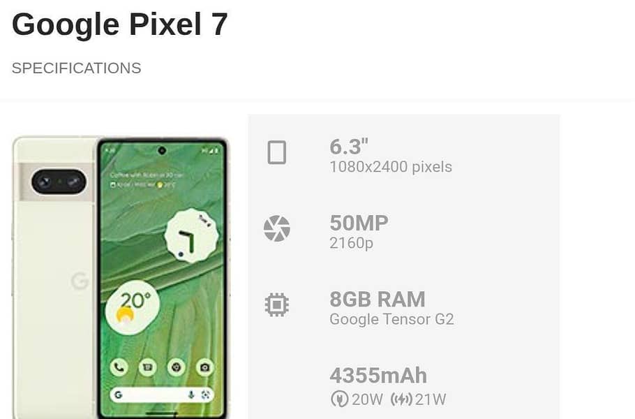 Google Pixel 7 0