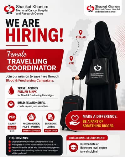 Female travelling coordinator required