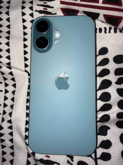 Apple iPhone 16 teal with box