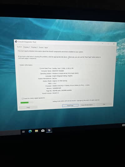 Gaming laptop dell inspiron gaming gtx 1050ti