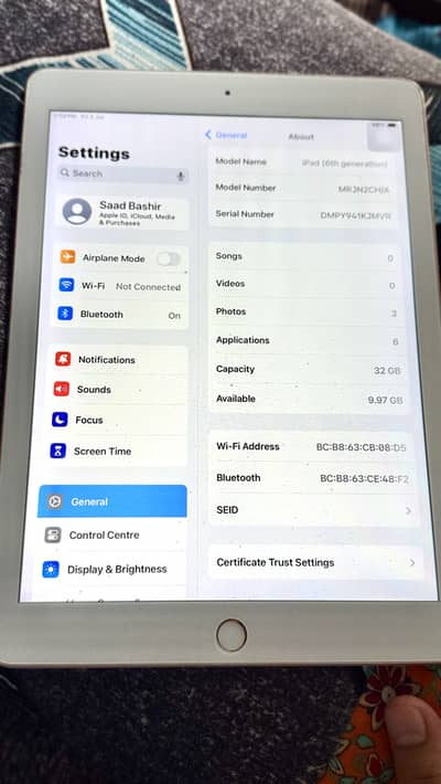 iPad 6th generation
