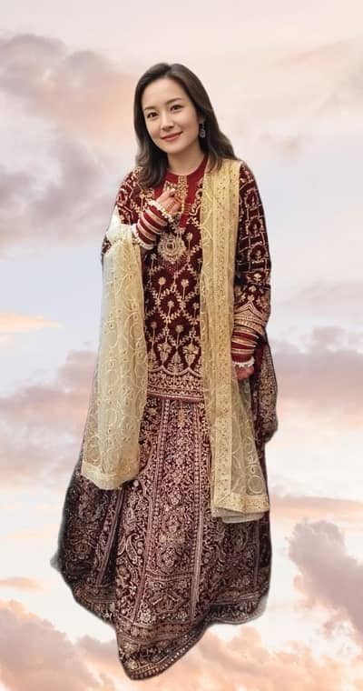 Royal Maroon bridal lehenga