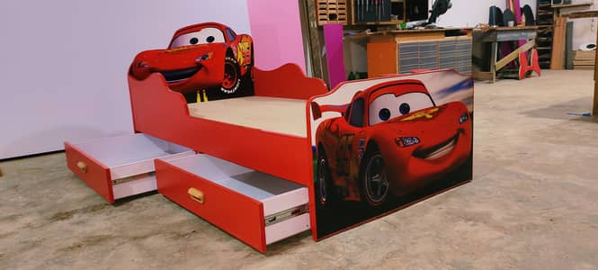 Lowest Price Kids Single Car Bed for Boys Children sale in Pakistan