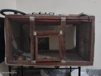 Handmade Wooden Bird Cage | Large Size | Strong & Durable |