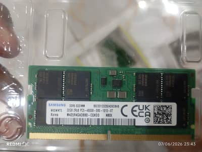 Samsung brand 32gb ddr5 laptop ram available for sell