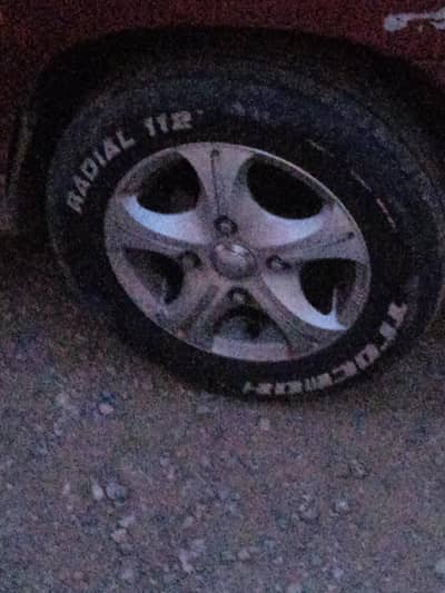 alloy rims for 4 tyres new condition