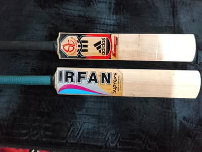 Rare Adidas Sachin Tendulkar Edition & Irfan Professional Bats.