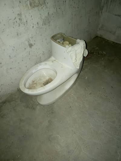 toilet  chair and wash basin paint k dagh h saf ho jaygi
