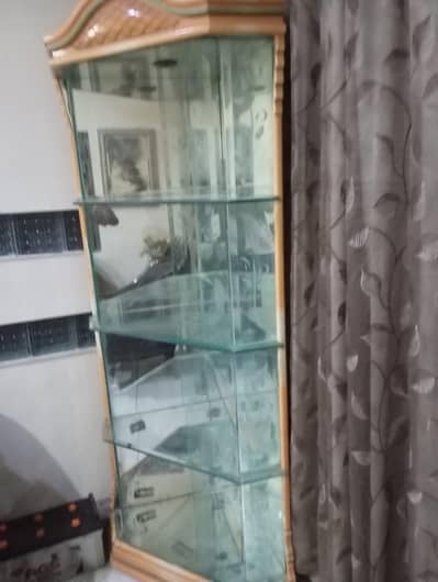 Beautiful Glass Showcase with wooden frames - Brand new condition