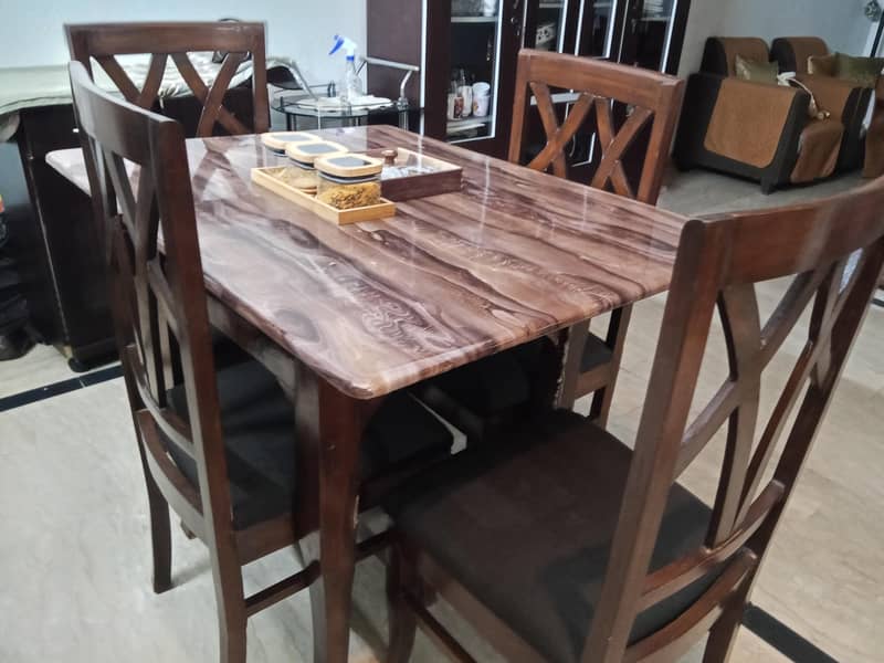 4 Chair + Dining Table 1
