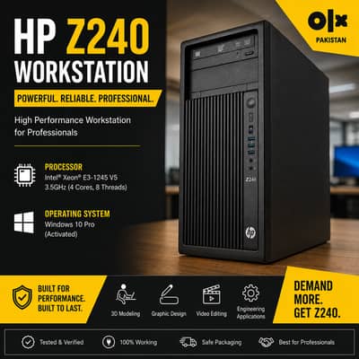HP Z240 WORKSTATION PC FOR SALE