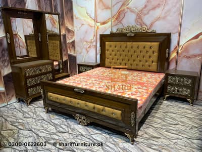 Bed set / Luxury bed / wooden bed / double bed whatsapp 0300-0622603