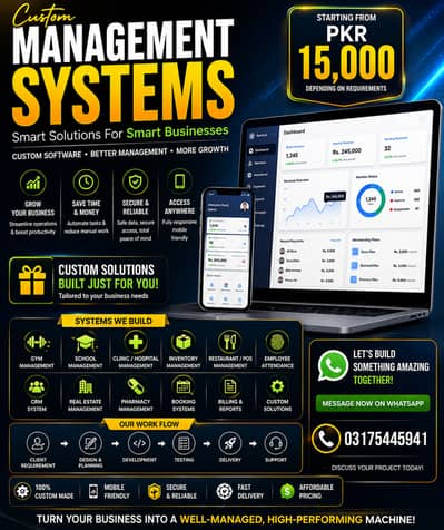 Custom Management System Development for Businesses