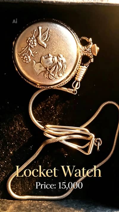 women locket watch