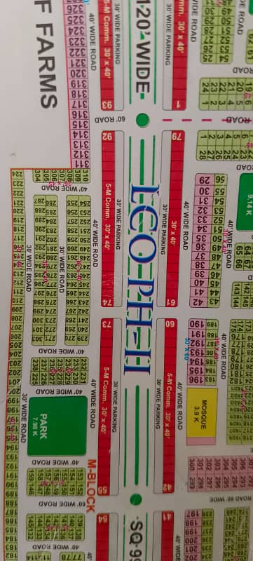 Bahria Orchard M Block Main Boulevard Plot