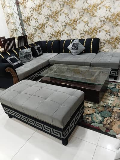 7 seater L shaped sofa